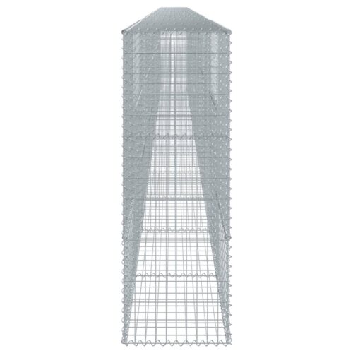 Gabion Basket with Cover 1200x50x150cm Galvanised Iron - Image 4