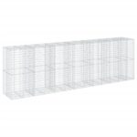 Gabion Basket with Cover 650x100x200cm Galvanised Iron