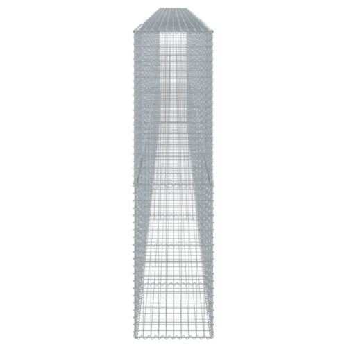 Gabion Basket with Cover 1000x50x200cm Galvanised Iron - Image 4