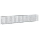 Gabion Basket with Cover 900x100x150cm Galvanised Iron
