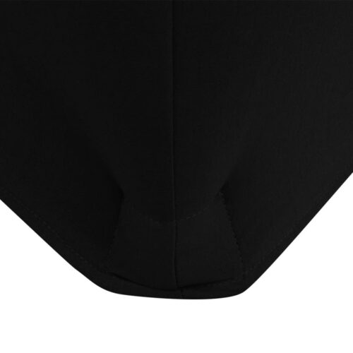 2pcs Stretch Table Cloth Slipcovers Protector Wedding Party 120x60.5x74cm Black - Image 3