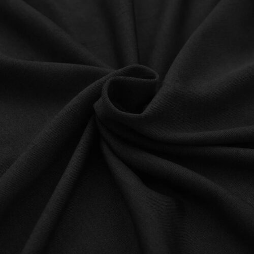 2pcs Stretch Table Cloth Slipcovers Protector Wedding Party 120x60.5x74cm Black - Image 5