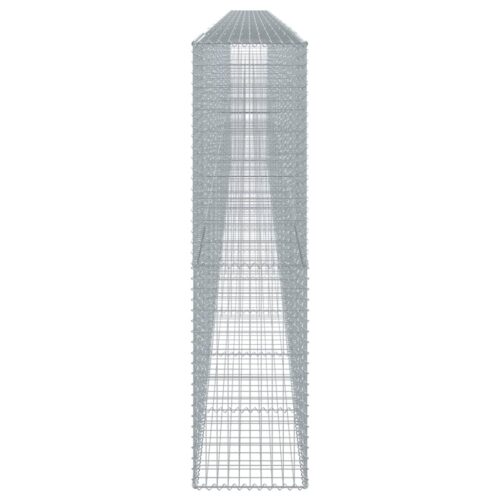 Gabion Basket with Cover 1100x50x200cm Galvanised Iron - Image 4