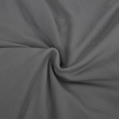 3-Seater Stretch Couch Slipcover Sofa Cover Protector Polyester Jersey Dark Grey - Image 4