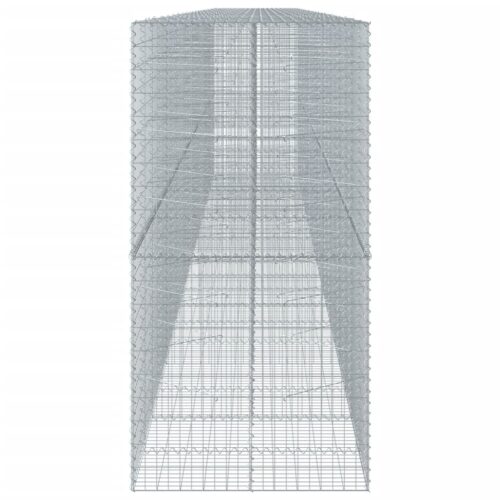 Gabion Basket with Cover 1050x100x200cm Galvanised Iron - Image 4