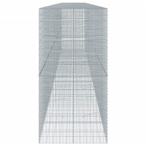 Gabion Basket with Cover 1100x100x200cm Galvanised Iron - Image 4