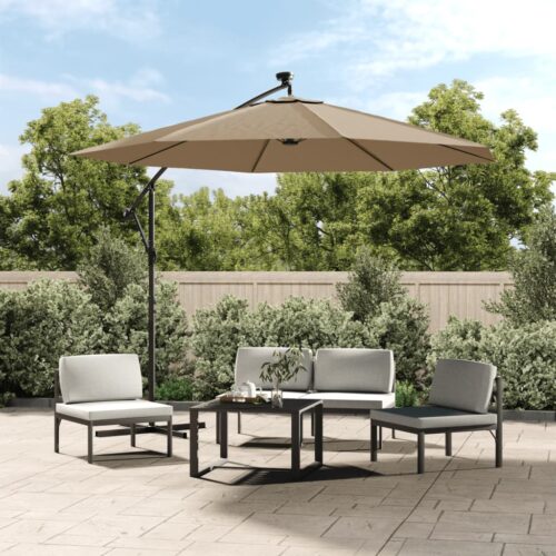 Replacement Fabric for Cantilever Umbrella Taupe 350cm - Image 2