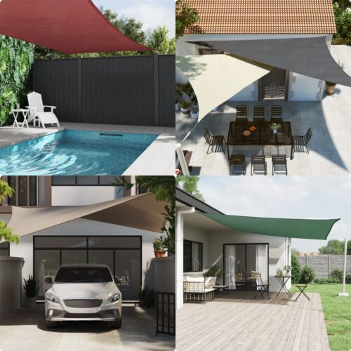 Sunshade Sail Oxford Fabric Rectangular 2x2.5 m Black - Image 3