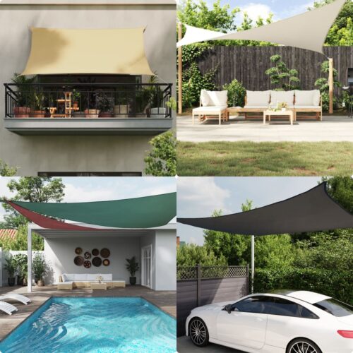 Sunshade Sail Oxford Fabric Rectangular 2.5x3.5 m Black - Image 2