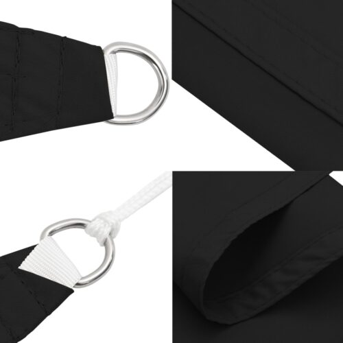 Sunshade Sail Oxford Fabric Rectangular 2.5x3.5 m Black - Image 7