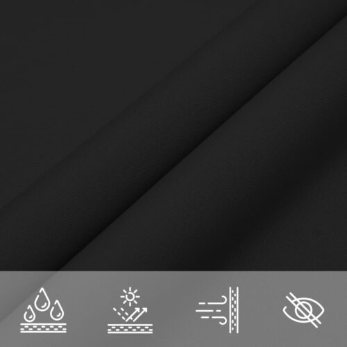 Sunshade Sail Oxford Fabric Rectangular 2.5x4 m Black - Image 8