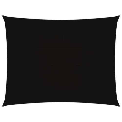 Sun Shade Cloth Shadecloth Sail Canopy Oxford Fabric Rectangular 3.5x5m Black