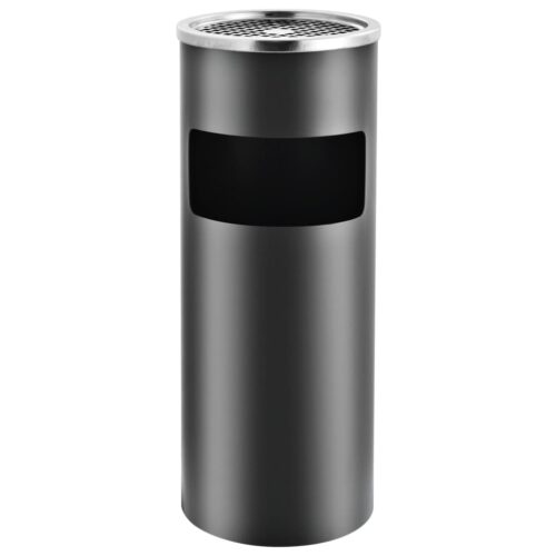 Ashtray Dustbin Hotel 30L Steel Grey - Image 2
