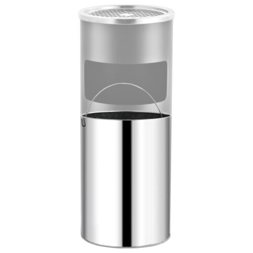Ashtray Dustbin Hotel 30L Steel Grey - Image 3