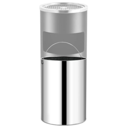 Ashtray Dustbin Hotel 30L Steel Black - Image 3
