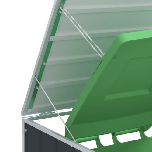 Wheelie Bin Storage for Double Bins Anthracite 144x81x113cm Steel - Image 8