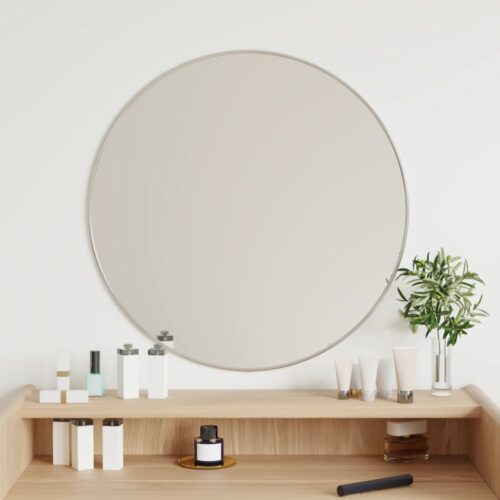 Wall Mirror Silver 60cm Round - Image 2