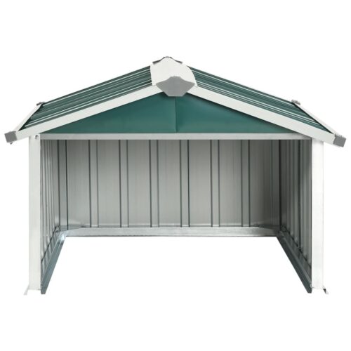 Garden Robot Lawnmower Shed 92x97x63cm Galvanised Steel Green - Image 4