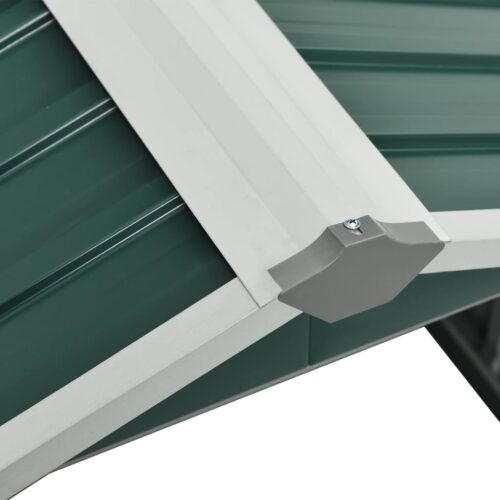 Garden Robot Lawnmower Shed 92x97x63cm Galvanised Steel Green - Image 7