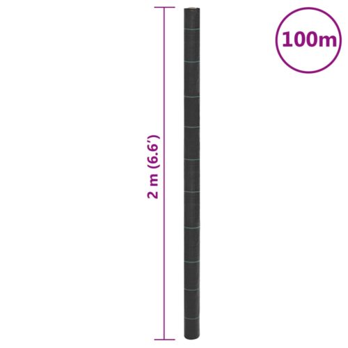 Weed Membrane Black 2x100m Weeds Control Mat Weedmat Garden Plant Cover Matting - Image 8