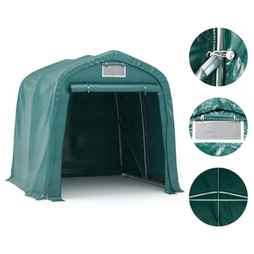 Garage Tent PVC 1.6x2.4 m Green - Image 5