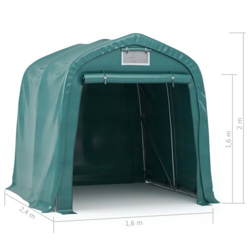 Garage Tent PVC 1.6x2.4 m Green - Image 11