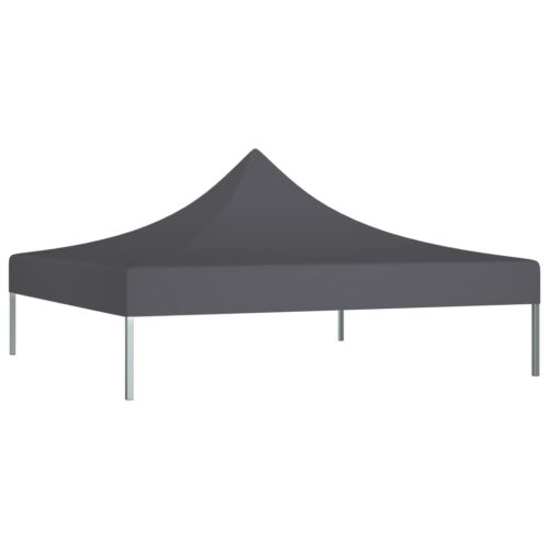 Gazebo Roof Top Replacement Marquee Party Tent Shade Cover Canopy 2x2m Anthracite 270g/m2 - Image 2