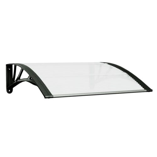 Door Window Canopy Awning Outdoor Patio UV Sun Rain Roof Shield Cover 80x75cm Polycarbonate