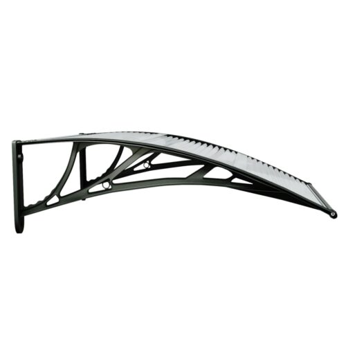 Door Window Canopy Awning Outdoor Patio UV Sun Rain Roof Shield Cover 80x75cm Polycarbonate - Image 4