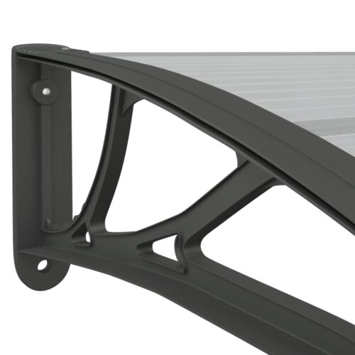 Door Window Canopy Awning Outdoor Patio UV Sun Rain Roof Shield Cover 80x75cm Polycarbonate - Image 5