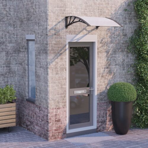Door Window Canopy Awning Outdoor Patio UV Sun Rain Roof Shield Cover 80x75cm Polycarbonate - Image 7