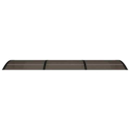 Window Door Awning Canopy Patio DIY UV Sun Rain Roof Shield Cover Black 300x75cm - Image 3