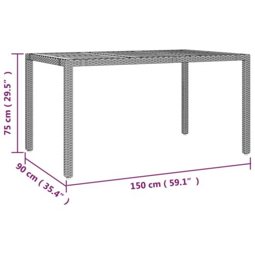 5-Piece Garden Bistro Set with Cushions Grey Poly Rattan Wicker Outdoor Patio Furniture - Image 8