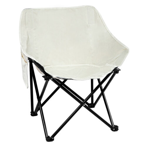 Levede Folding Camping Moon Chair Lightweight Beige