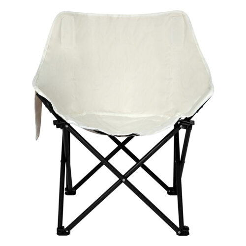 Levede Folding Camping Moon Chair Lightweight Beige - Image 4
