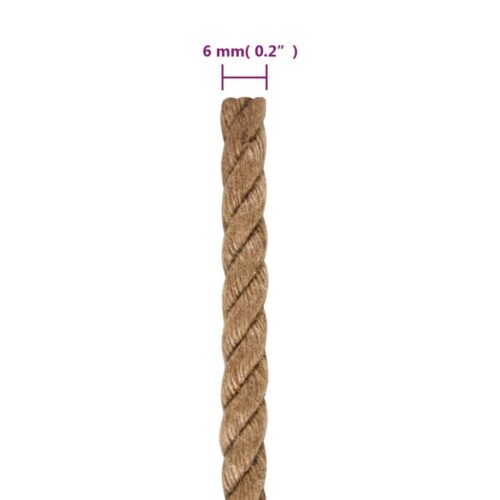 Jute Rope 50m Long 6mm Thick - Image 6