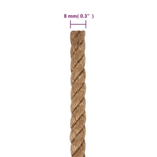 Jute Rope 50m Long 8mm Thick - Image 6
