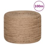 Jute Rope 100m Long 8mm Thick