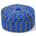Marine Rope Polypropylene 8mm 100m Blue