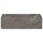 Sink 45x30x12cm Marble High Gloss Grey