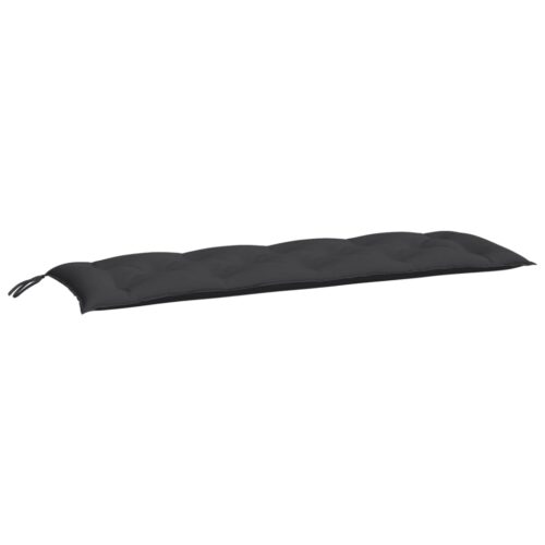 Garden Bench Cushion Black 150x50x7cm Oxford Fabric