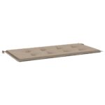 Garden Bench Cushion Taupe 120x50x3cm Oxford Fabric