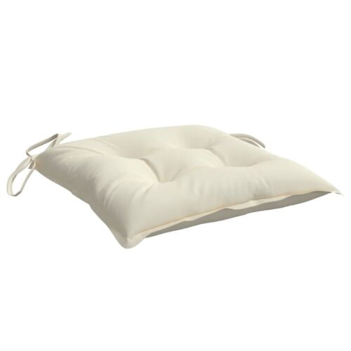 Chair Cushions 2pcs Cream White 50x50x7cm Oxford Fabric - Image 5