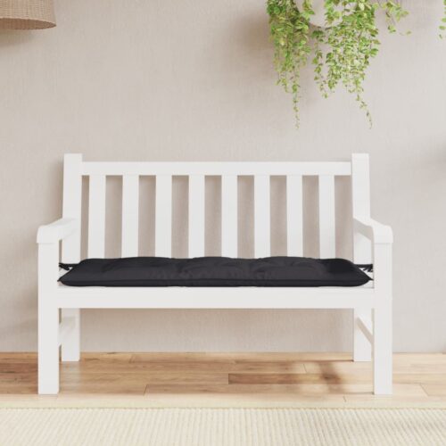 Garden Bench Cushion Black 120x50x7cm Oxford Fabric - Image 3