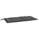 Garden Bench Cushion Anthracite 110x50x7cm Oxford Fabric