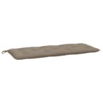 Garden Bench Cushion Taupe 120x50x7cm Oxford Fabric