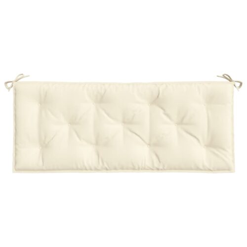 Garden Bench Cushion Cream 120x50x7cm Oxford Fabric - Image 4