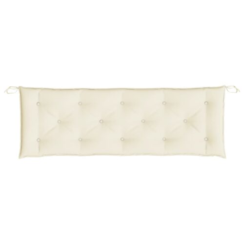 Garden Bench Cushion Cream 150x50x7cm Oxford Fabric - Image 4