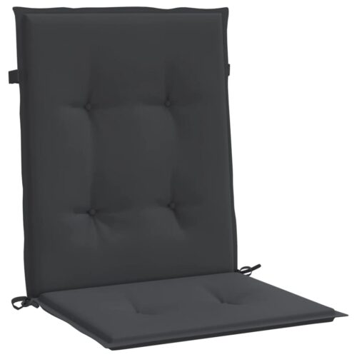 Garden Lowback Chair Cushions 2pcs Black 100x50x3cm Oxford Fabric - Image 5