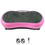 Pink Vibration Machine Platform Exercise Vibrating Plate Whole Body Workout